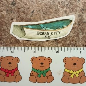 10/$10 Ocean City Beach Coastal Vacation Jersey Phone Bottle Laptop Sticker